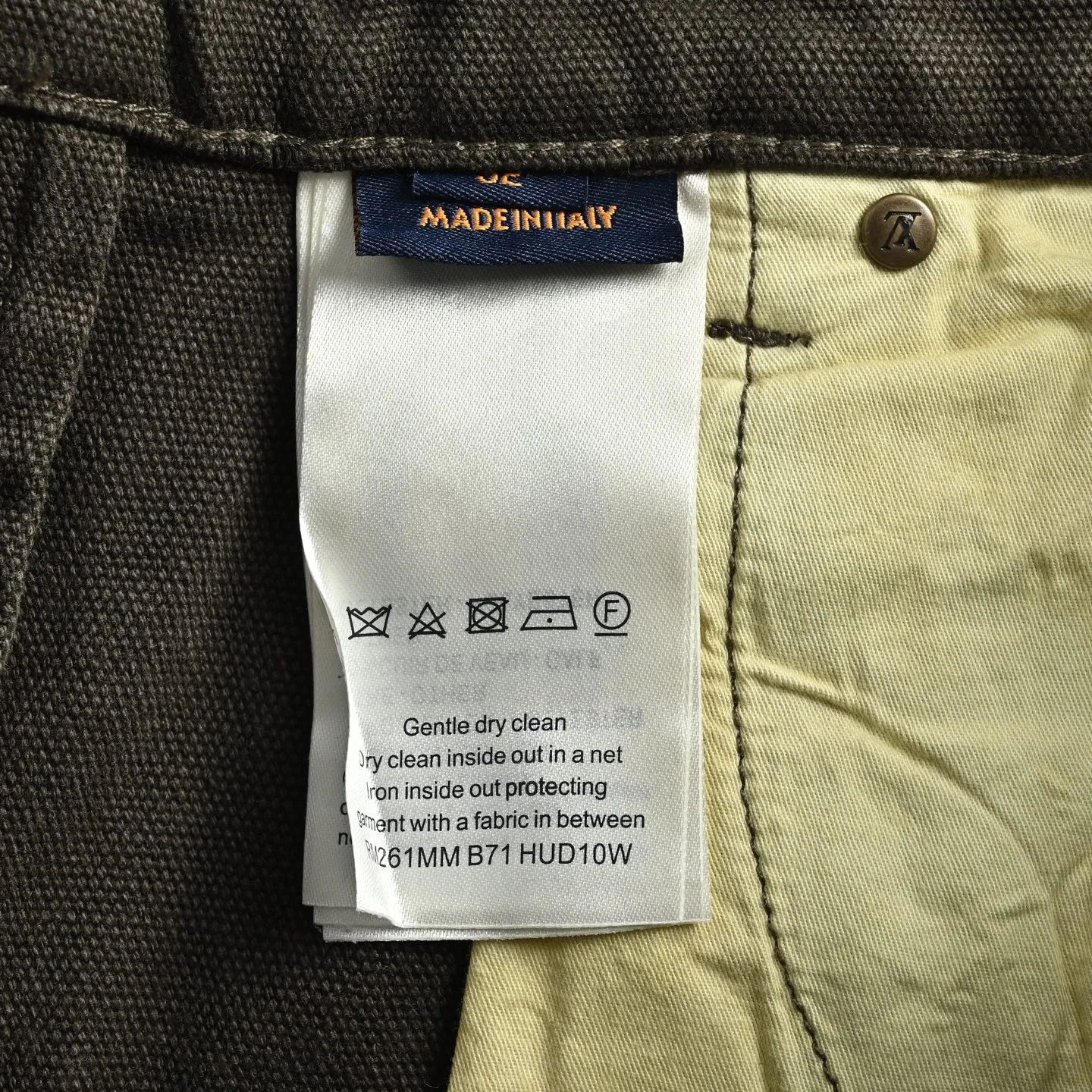 Louis Vuitton/Louis Vuitton trousers turn-down presbyopic jeans